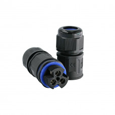 Electrical cable connector, I-type, 16A, 3P, 0.5-2.5mm², IP68