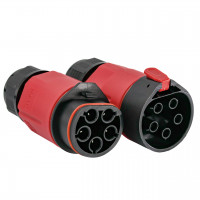З'єднувач електричного кабелю, I-тип, 16A, 5P, 0.5-1.5/2.5мм², IP68, Red
