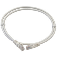 Patch cord U/UTP, 2m, cat. 6a, 26AWG, white, LSZH