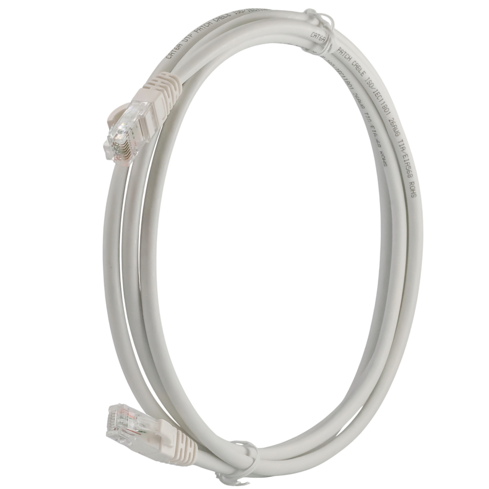 Патч-корды, UTP, 6a, LSZH, 1.5м, Белый, Артикул LW-PC0001-C6A-150WH - фото товара  1