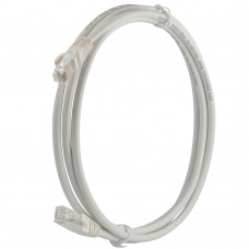Патч-корд U/UTP, 2м, кат. 6a, 26AWG, білий, LSZH