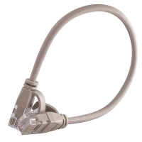 Патч-корд U/UTP, 0.2м, кат. 6А, 28AWG, Slim, LSZH