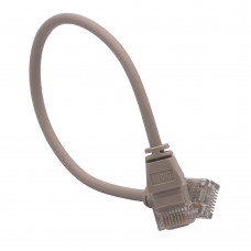 U/UTP patch cord, 0.2 m, cat. 6A, 28 AWG, Slim, LSZH