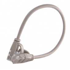 Патч-корд U/UTP, 0.2м, кат. 6А, 28AWG, Slim, LSZH
