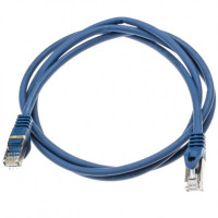 Patch cord S/FTP Cat. 6A, blue, 1 m