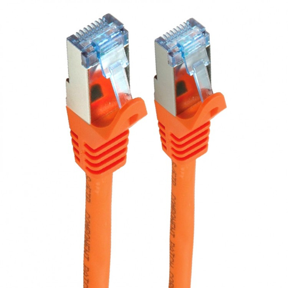 Patch Cords, S/FTP, cat 6A, PVC, 1м, Orange, Product Code PC005-C6A-100OR - product image  1
