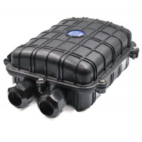 Муфта універсальна, 2 мех. кабельних вводи, 2 сплайс-касети, 24 сплайс-протектори