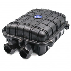 Муфта универсальная, 2 мех. кабельных ввода, 2 сплайс-кассеты, 24 сплайс-протекторы