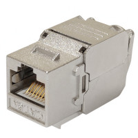 Модуль KeyStone RJ45 STP, кат. 6a, безінструментний, Slim, LW