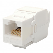 Модуль KeyStone RJ45 UTP, кат. 6A, безінструментний, Slim, LW 