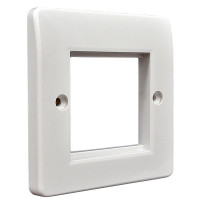 Frame for 1 module 50x50 or two 50x25 modules, size 86x86 mm, white, MK