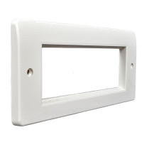 3 GANG EURO FRONTPLATE SIX MODULE APERTURE SIZE 50 X 50mm