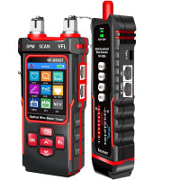 NOYAFA RJ45/RJ11 Cable Tester with PoE, PING, OPM, VFL, WireMap, and Cable Tracer