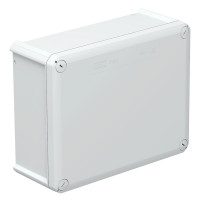 T-series junction box with cable entries, 240x190x95, IP66, UV-resistant, impact-resistant polypropylene