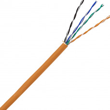 UTP 4x2 cable, cat.5e, LSOH, yellow, 305 m