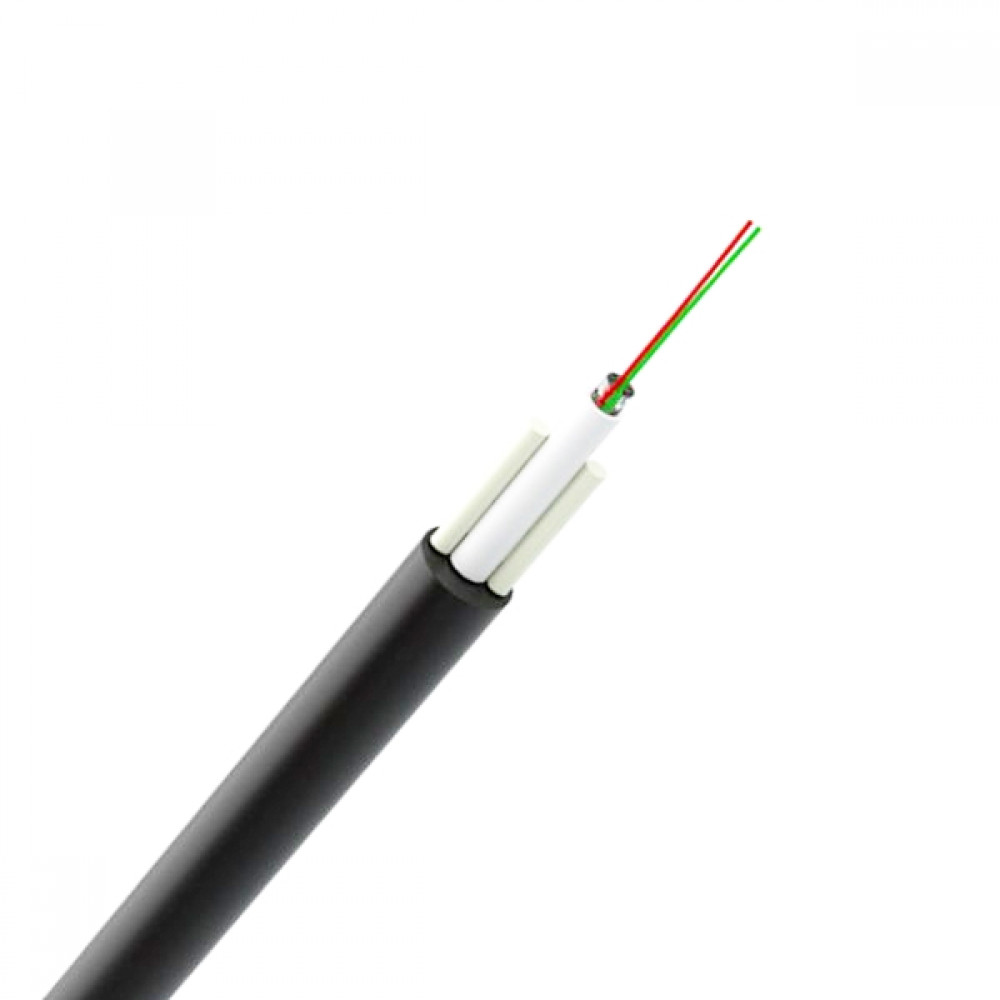 Self-Supporting cable (communication line supports, poles, between buildings), Singlemode SM (OS2) E9/125, 8, Dielectric gel-filled, ОКТ-Д(1,0)П (ADSS), Product Code ОКТ-Д(1,0)П-8Е1 - product image  1