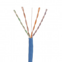 Copper cable, category 5e UTP, LSZH, 4-pair, conductors are 24 AWG