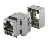 Модуль KeyStone RJ45 STP, кат.6a черный, Panduit