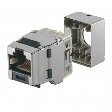 Модуль KeyStone RJ45 STP, кат.6a черный, Panduit