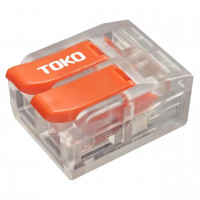 Клема швидкозатискна 2-контактна, універсальна, 0,5-6 мм², прозора, ТОКО