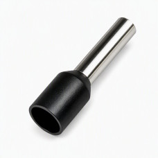 Insulated sleeve terminal E 4.0mm2 18mm black (100pcs)