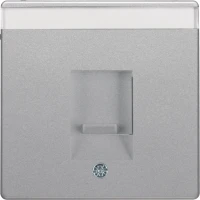 Накладка для суппортів під модуль RJ12/RJ45,  алюміній,  Q.x