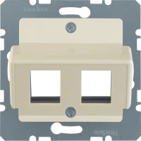 Накладка для модулів Modular Jacks 'Krone',  біла S.1