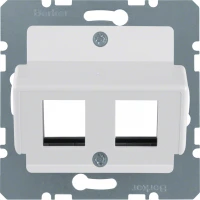Накладка для модулів Modular Jacks 'Krone',  пол.білизна-matt S.1