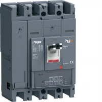 Автоматичний вимикач h3+,  P630,  In=630A,  4п,  110kA,  LSI