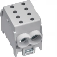 Модульна вводна 1-полюсна клема 2x70²/2x50², 160А, сіра