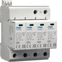 Розрядник (ПЗІП) T1+T2 4P 50kA 1, 2kV TN-S TT +дод.контакт