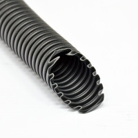 Corrugated pipe D25/18.3 mm, PVC inner/outer with pull, UV resistant, 50 m, black, KOPOS