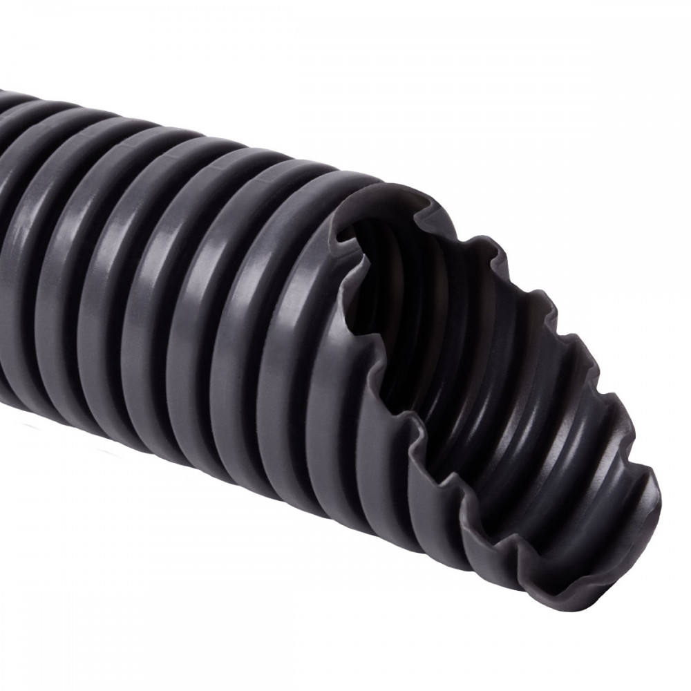 Corrugated, 32/24.3, Universal, PVC, black, reinforced, Product Code 1232 D_F50D - product image  1