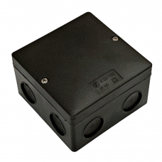 Коробка розподільча, зовнішня, пластик, 101х101х63 мм, IP66, без клем, чорна, KOPOS