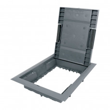 The KOPOBOX 80 hatch for a floor for inserts, an aperture of 218kh288mm, depth .80 ... 95 mm dark gray