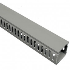Кабельный канал перфорированный 40х60 мм длина 2м ПВХ; серый