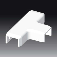 Трійник для LH 15х10 білого кольору; Серія LH; ПВХ