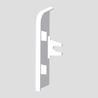 Заглушка лівостороння для LP 80x25 ; Серія LP (плінтусні); ПВХ