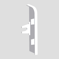 Right-side plug for LP 80x25; LP series (plinth); PVC