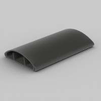 Кабельний канал (темно сірий) 74х20мм; Серія LО для підлоги; ПВХ; двустороннiй скотч