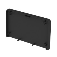 Заглушка для PK 90х55 D; чорного кольору; Серія PK; ПВХ