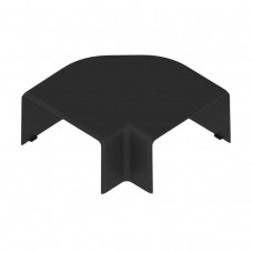 Угол прямой для PK 90х55 D; черного цвета; Серия PK; ПВХ