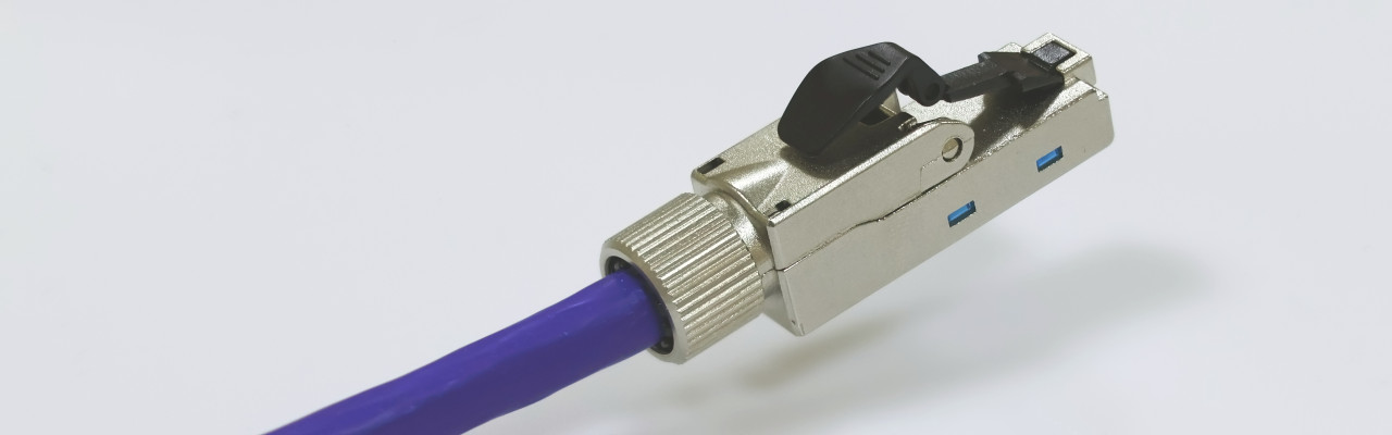 RJ45 field-installable connector Category 6A STP Straight