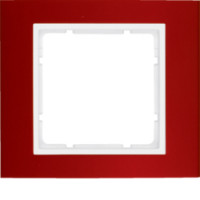 Рамка 1Х червона/пол.білизна B.3