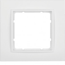Рамка 1Х пластикова кольору пол.білизна B.7
