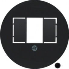 Накладка для розеток для гучномовців, USB-розеток, чорна, 1930/GLASSERIE