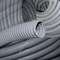 Corrugated PVC pipe with wire Ø32/24, 3mm. bay 50m.