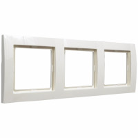Triple white decorative frame.