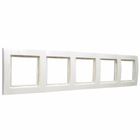 Decorative frame fivefold white.