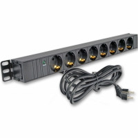 Block 19 "8 outlets 16A, network indicator, 3 m cord, 1U